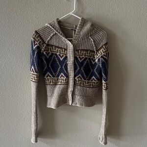 Free People Wool Cropped Sweater